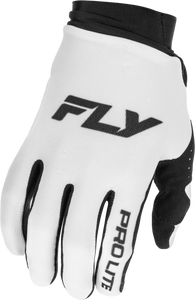 Fly Racing - Pro Lite Gloves White/black 2x - 379-0452X