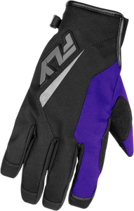 Fly Racing - Title Gloves Black/purple/grey Md - 371-057M