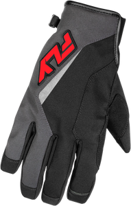 Fly Racing - Title Gloves Grey/black/red 2x - 371-0552X