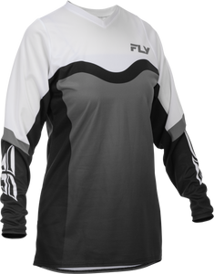 Fly Racing - Women's F-16 Jersey Grey/black/white Lg - 379-820L