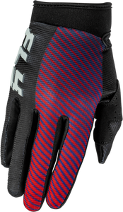 Fly Racing - Youth F-16 Gloves Black/red/purple Y3xs - 379-211Y3XS
