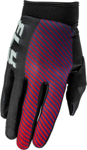 Fly Racing - Youth F-16 Gloves Black/red/purple Ym - 379-211YM