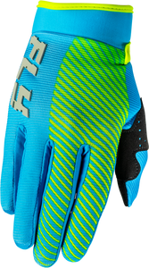 Fly Racing - Youth F-16 Gloves Blue/hi-vis Y2xs - 379-213Y2XS