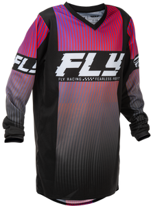 Fly Racing - Youth F-16 Jersey Black/red/purple Yxl - 379-221YXL