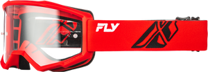 Fly Racing - Youth Focus Goggle Red/black W/ Clear Lens - 37-51161Y