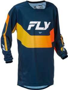 Fly Racing - Youth Kinetic Jersey Navy/orange Yl - 379-424YL