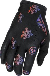 Fly Racing - Youth Lite Outline Gloves Black/red/purple Ym - 379-716YM