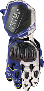 Rst - Pro Series Gp D3o Gloves White/blue Leather 2xl - 103715BLU-12
