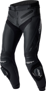 Rst - S1 D3o Leather Ladies Pants Black Lg - 103627BLK-14