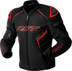 Rst - S1 D3o Textile Jacket Black/grey/red Md - 103614RED-42