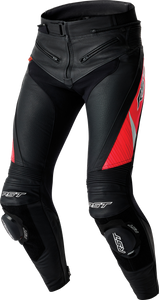 Rst - Tractech Evo 5 D3o Pants Blk/flo Red Leather 2x - 103636F.RED-38