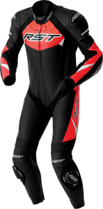 Rst - Tractech Evo D3o Suit Blk/flo Red Leather Xl - 103634F.RED-46