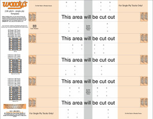 Woodys - Studding Template 2.86 Single Ply Tracks - 286S-TEMP-3
