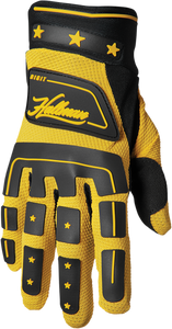 Thor - Hallman Digit Gloves - Black/Yellow - Medium - Hallman Digit Gloves - 3330-6778