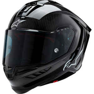 Alpinestars - S-r10 Solid Helmet Blk Carb M&g M - 8200124-1902-M