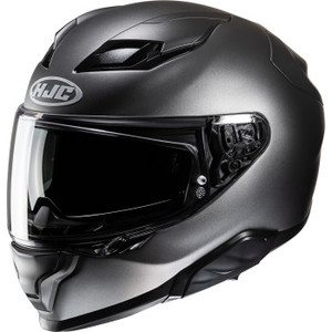 Hjc - Helmet F71 Solid Sf Blk Titanium Lg - FA47NUS6SBTV