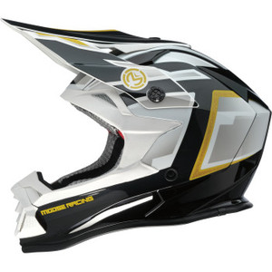 Moose Offroad - Helmet Mr3 F.a.f. Black/white/gold 2xl - 0110-8932