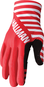 Thor - Mainstay Slice Gloves - White/Red - XL - Hallman Mainstay Gloves - 3330-7295