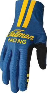 Thor - Mainstay Roost Gloves - Navy/Yellow - XS - Hallman Mainstay Gloves - 3330-7303