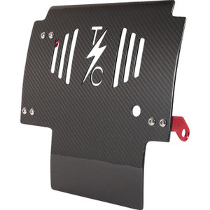 Thrashin Supply Co. - Plate Skid Carbon Gloss W/red 2024 Flhx Fltrx - TSC-3034-2
