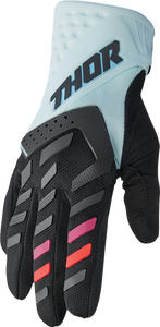 Thor - Women's Spectrum Gloves - Black/Light Mint - Large - Women's Spectrum Gloves - 3331-0236