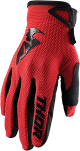 Thor - Youth Sector Gloves - Red/Black - XS - Youth Sector Gloves - 3332-1527