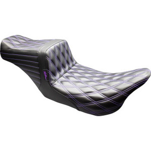 Le Pera - Seat Tailwhip Double Diam Blk/purple 2008-touring - LK-587DD-P01