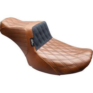 Le Pera - Seat Tailwhip Double Diam Brown/blk 2024-touring - LV-587TDV01