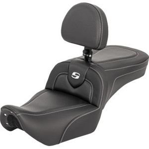 Saddlemen - Seat Roadsofa Cf W/ Driver Backrest - 822-11-185BR