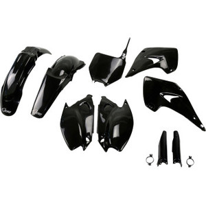 Ufo - Body Kit Kx125/250 03-04 Black - KAKIT201F@001