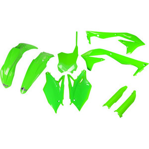Ufo - Body Kit Kx450f 13-15 Neon Green - KAKIT223F@AFLU