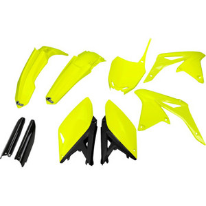 Ufo - Body Kit Rmz250 10-18 Neon Yellow - SUKIT416F@DFLU
