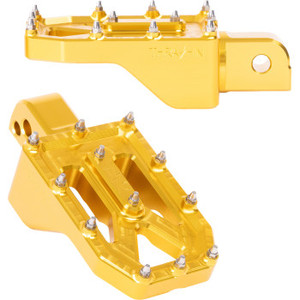 Thrashin Supply Co. - Footpegs Aggressor Rear M8 Softail Gold - TSC-2022-5-SR