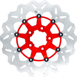 Gbrakes - Brake Rotor Front Wave Floating Red - GBDU019