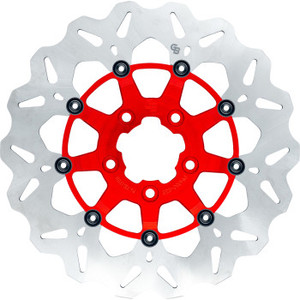 Gbrakes - Brake Rotor Front Wave Floating Red - GBDU023