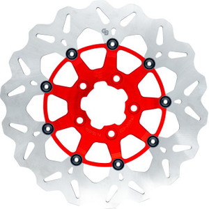 Gbrakes - Brake Rotor Front 12.5" Wave Floating Red - GBDU029