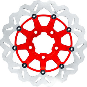 Gbrakes - Brake Rotor Front 13" Wave Floating Red - GBDU032