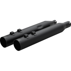 Khrome Werks - Muffler 4.0" M8 Straight Cut Black - 40FST-1011-BLK