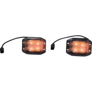 Moose Offroad - Led Flush Mount Pods Pair Amber Moose - MSE-LPKITFA
