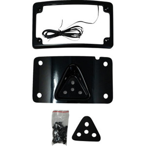 Kodlin Usa - License Plate Curved Mount Kit 3 Hole Black - KUS20352