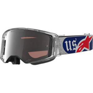 Alpinestars Goggles - Goggle Stech Merica 25 Rd/bl/mir Sil/copper - 5105226-3720