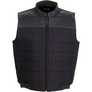 Z1r - Vest Lthr/tx Nufrat Bk 5x -