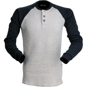 Z1r - Shirt Ls Waffle Grey Lg -