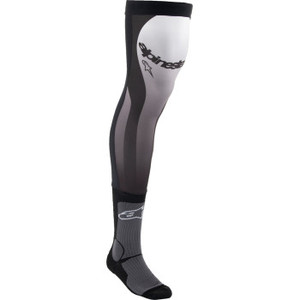 Alpinestars - Sock Knee Brace Blk/wt Sm - 4701324-12-S/M