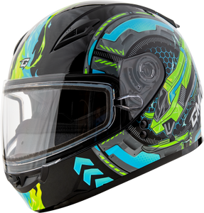 Gmax - Gm-49y Charge Snow Helmet Black/blue/green Ys - G24911050