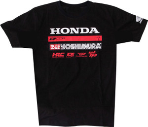 D-cor - Honda Factory2 Tee Black Lg - 80-131-3