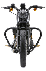 Cobra - Freway Bars Vbend 1.25" Black Sportster 04-22 - 601-2109B