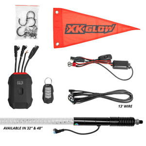 Xk Glow - Xkmax Rgbw Whip Kit 2 Pc 48 In. - MX-WHIPB-ADV