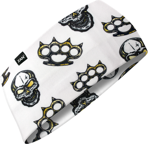 Zan - Sportflex Headband Spiked Brass Knuckles - HBL208