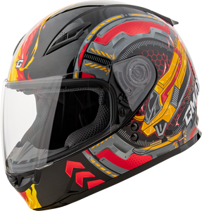 Gmax - Gm-49y Charge Helmet Black/red/yellow Ym - G14911151